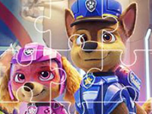 Paw Patrol Jigsaw game screenshot - racing - Free online game