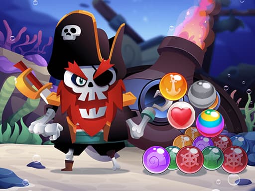 Captura de pantalla del juego Pirate Bubble Shoter Pop - shooting - Juego gratuito en línea