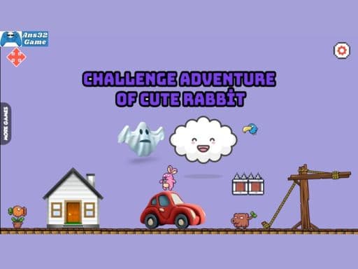 Challenge adventure of cute rabbit游戏截图 - hypercasual - 免费在线游戏