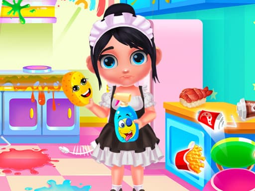 Candy House Cleaning游戏截图 - girls - 免费在线游戏