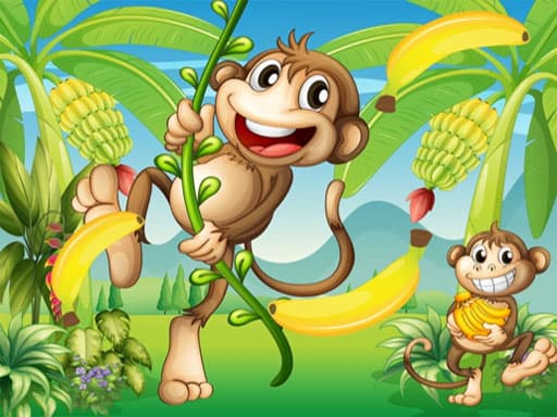 Jungle Monkey Run game screenshot - cooking - Free online game