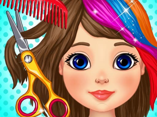 Hair Stylist DIY Salon game screenshot - girls - Free online game
