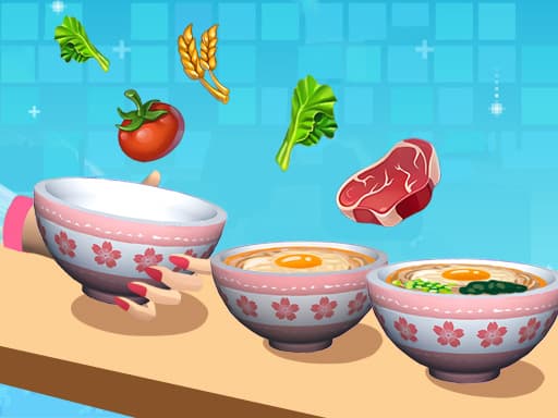 Noodle Stack Runner game screenshot - girls - Free online game