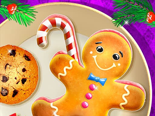 Baking with Santa game screenshot - cooking - Free online game