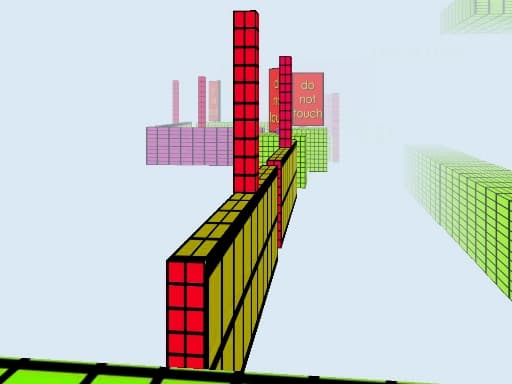 Bloxy Block Parkour game screenshot - hypercasual - Free online game