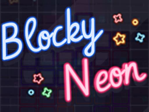Blocky Neon游戏截图 - arcade - 免费在线游戏
