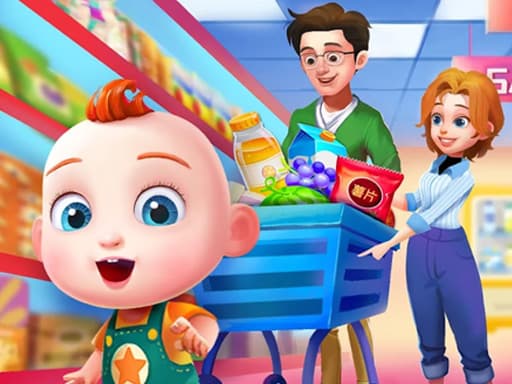Cute Family Shopping  game screenshot - girls - Free online game