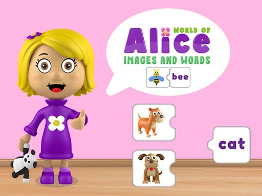Captura de pantalla del juego World of Alice   Images and Words - puzzles - Juego gratuito en línea