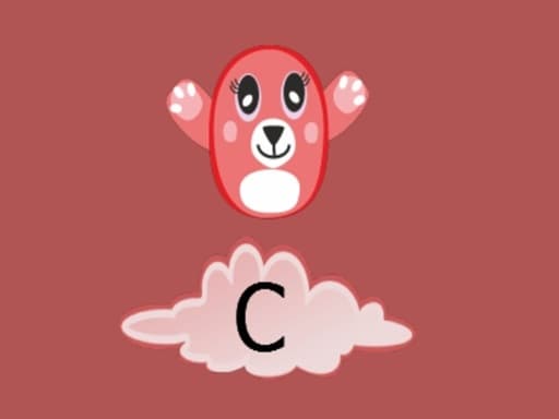 Jump Over Alphabets game screenshot - hypercasual - Free online game