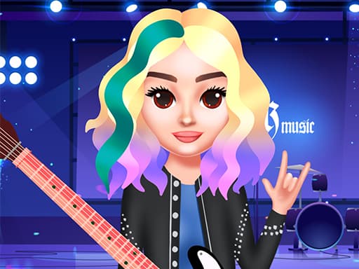 Rock Beauty Fashion game screenshot - girls - Free online game
