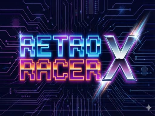 Retro x Racer game screenshot - racing - Free online game