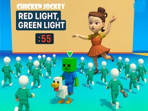 Chicken Jockey: Red Light Green Light game screenshot - arcade - Free online game