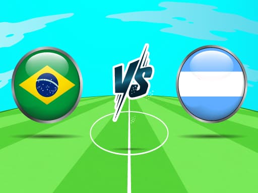 Brazil vs Argentina Challenge game screenshot - sports - Free online game
