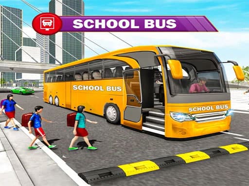 Captura de pantalla del juego High School Bus Game - racing - Juego gratuito en línea