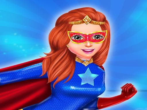 Captura de pantalla del juego Super Power Hero Girls Runner Game Adventure - racing - Juego gratuito en línea