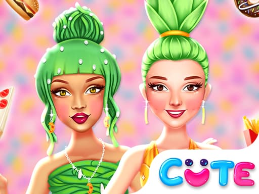 Celebrity Foodie Style game screenshot - girls - Free online game