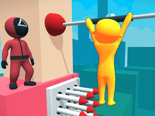 Captura de pantalla del juego Squid Game Fall Guy - puzzles - Juego gratuito en línea