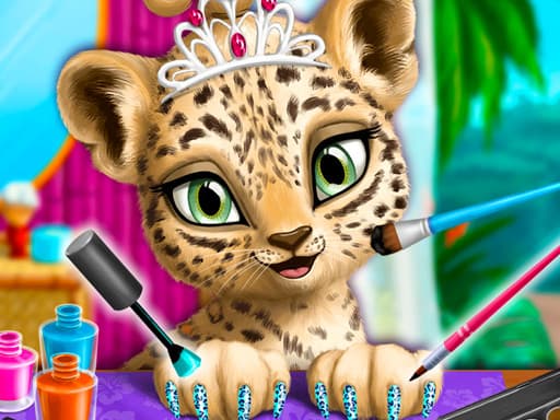 Jungle Animal Hair Salon game screenshot - girls - Free online game