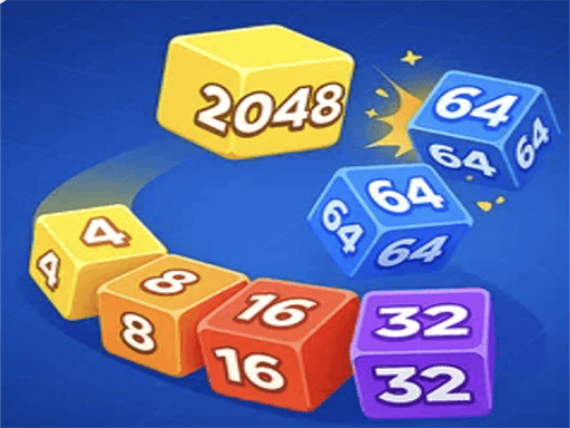 Snake 2048: Cube Merge game screenshot - action - Free online game