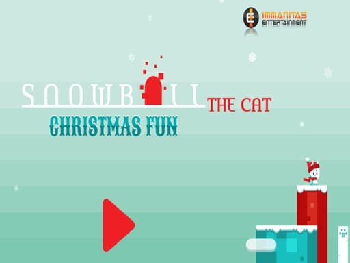 Snowball The Cat Christmas Fun game screenshot - clicker - Free online game