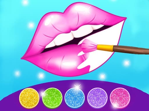 Glitter Lips Coloring Game游戏截图 - girls - 免费在线游戏