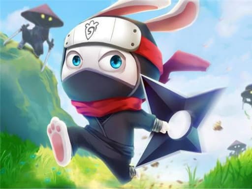Ninja Rabbit game screenshot - arcade - Free online game