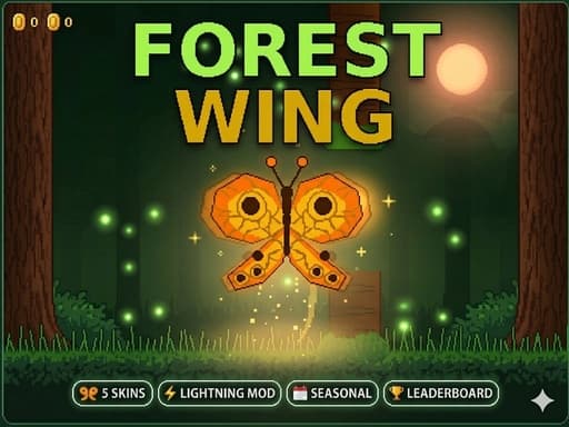 Captura de pantalla del juego Forest Wing - arcade - Juego gratuito en línea