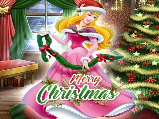 Princess Aurora Christmas Sweater Dress Up game screenshot - hypercasual - Free online game