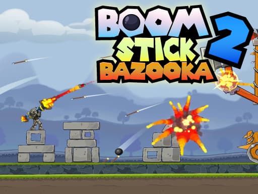 Captura de pantalla del juego Boom Stick Bazooka 2 Puzzles - shooting - Juego gratuito en línea