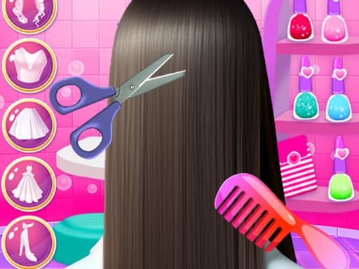 Hair Salon Dress Up Girl game screenshot - girls - Free online game