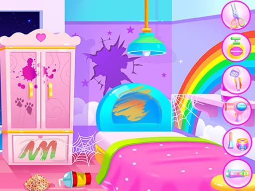 Kitty Kate House Cleaning游戏截图 - girls - 免费在线游戏