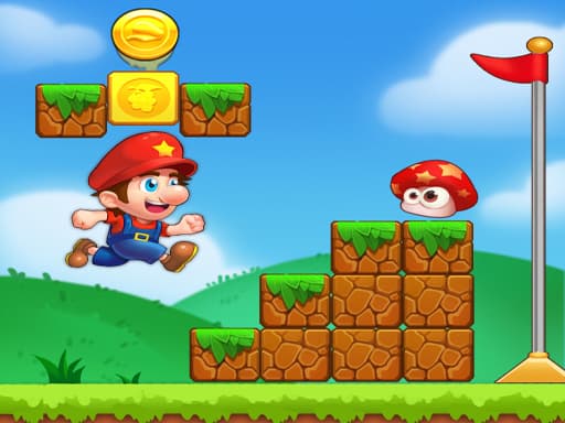 Captura de pantalla del juego Super Mario jungle run - adventure - Juego gratuito en línea