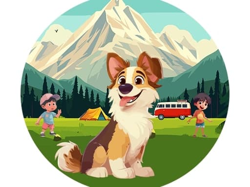 Dog Hide N Seek game screenshot - adventure - Free online game