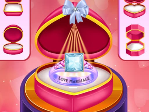 Romantic Wedding Ring Design game screenshot - girls - Free online game