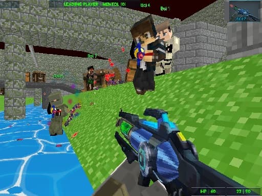 GunGame Paintball Wars game screenshot - multiplayer - Free online game