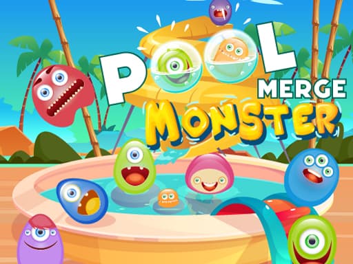 Captura de pantalla del juego Merge Monster : Pool Party - hypercasual - Juego gratuito en línea