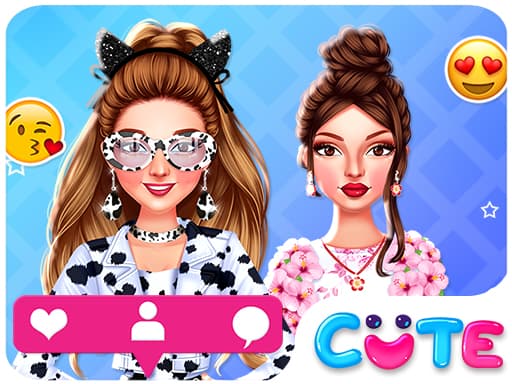 Celebrity Social Media Adventure game screenshot - girls - Free online game