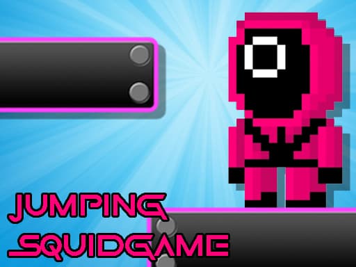 Captura de pantalla del juego Jumping Squid Game - hypercasual - Juego gratuito en línea