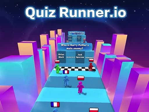 Captura de pantalla del juego Quiz Runner.io - multiplayer - Juego gratuito en línea