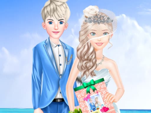 Royal Couple Wedding Invitation game screenshot - girls - Free online game