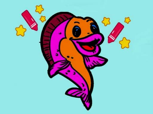 Easy To Paint GoldFish game screenshot - hypercasual - Free online game