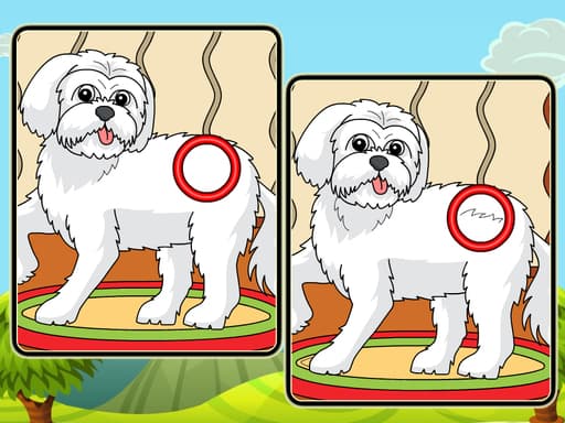 Dogs Spot The Differences 2游戏截图 - puzzles - 免费在线游戏