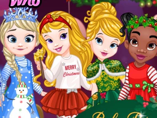 Captura de pantalla del juego Baby Princesses Wonderful Christmas - hypercasual - Juego gratuito en línea