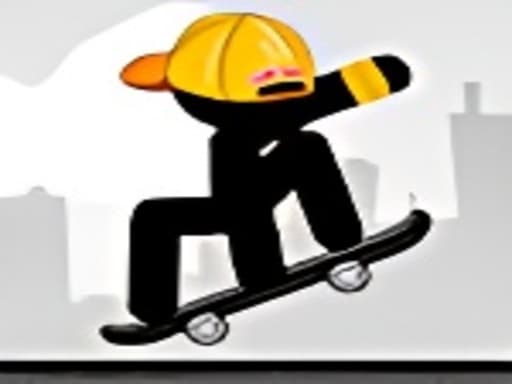 Stickman Skate City game screenshot - arcade - Free online game