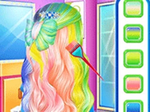Princess Fashion Rainbow Hairstyle Design游戏截图 - hypercasual - 免费在线游戏