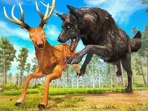Captura de pantalla del juego Wolf Simulator Forest Hunt 3D - adventure - Juego gratuito en línea