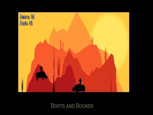 Boots n Bounds game screenshot - adventure - Free online game