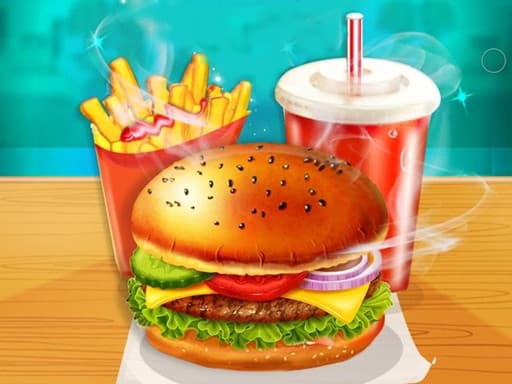 Captura de pantalla del juego Happy Kids Burger Maker - girls - Juego gratuito en línea