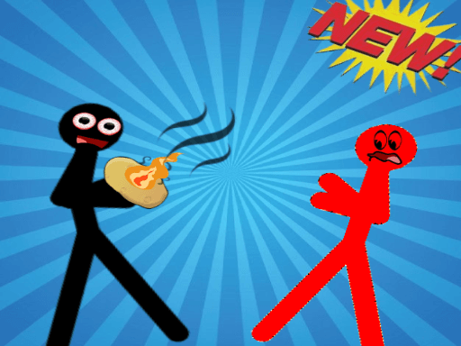 Stickman Hot Potato game screenshot - fighting - Free online game