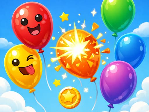 Balloon Buddies    Flat Edition game screenshot - clicker - Free online game
